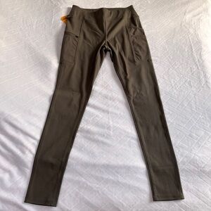Carhartt Force Fitted Lightweight Utility Leggings - Olive Green - Size SM Tall